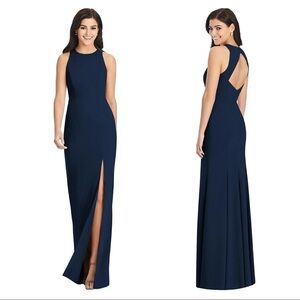 Dessy Collection Dress 3029 Diamond Cutout Back Trumpet Gown Evening Prom